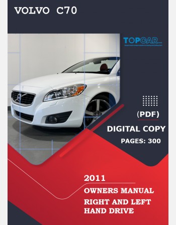 volvo c70 2011 owners manual rhd & lhd